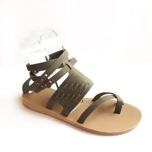 Valia Gabriel Frigate Strappy Military Green Sandal NEW Size 37 & 38